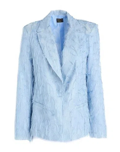 Siste's Woman Blazer Sky Blue Size L Polyester In Blue