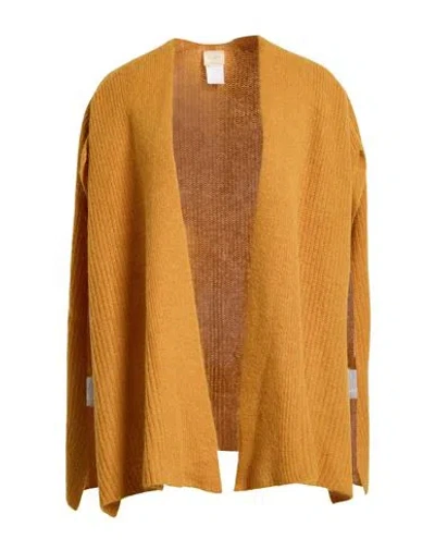Siste's Woman Cardigan Marigold Size M Polyamide, Alpaca Wool, Virgin Wool In Yellow