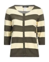 Siste's Woman Cardigan Military Green Size M/l Viscose, Polyamide