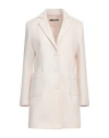 Siste's Woman Coat Cream Size 10 Polyester In White