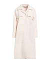 Siste's Woman Coat Cream Size S Polyester In Neutral