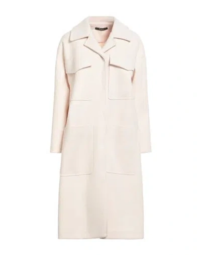 Siste's Woman Coat Cream Size S Polyester In Neutral
