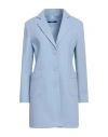 Siste's Woman Coat Sky Blue Size 10 Polyester In Blue