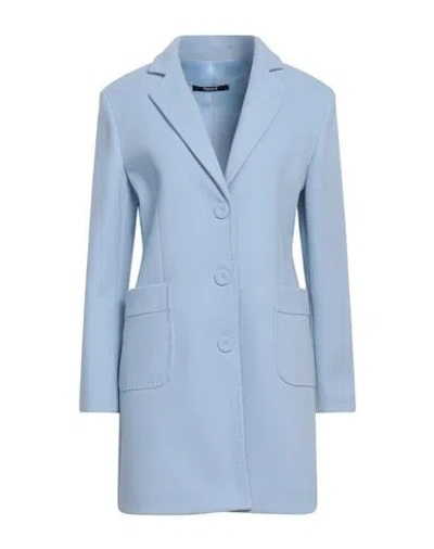 Siste's Woman Coat Sky Blue Size 10 Polyester