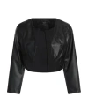 Siste's Woman Jacket Black Size Xs Polyester, Polyurethane In Black