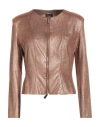 Siste's Gold Capsule Woman Jacket Bronze Size S Polyester, Elastane In Yellow
