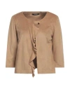 Siste's Woman Jacket Camel Size L Polyester, Elastane In Beige