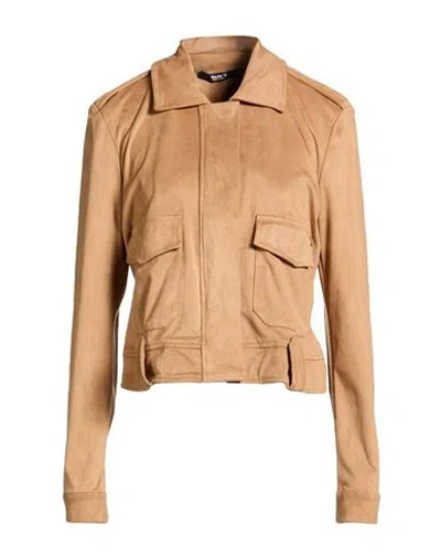 Siste's Woman Jacket Camel Size Xl Polyester, Elastane In Neutral