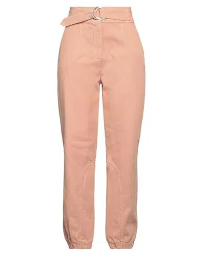 Siste's Woman Jeans Apricot Size S Cotton In Orange