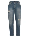 Siste's Woman Jeans Blue Size 10 Cotton In Blue