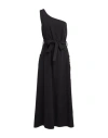 Siste's Woman Maxi Dress Black Size M Polyester, Viscose, Elastane