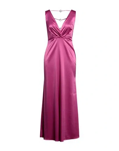 Siste's Woman Maxi Dress Mauve Size Xs Polyester, Elastane In Purple