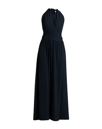 Siste's Woman Maxi Dress Midnight Blue Size M Polyester, Elastane In Blue