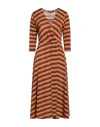 Siste's Midi Dresses In Yellow