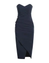 Siste's Woman Midi Dress Midnight Blue Size Xs Viscose, Nylon, Elastane