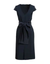 Siste's Woman Midi Dress Navy Size S Polyester, Elastane