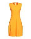 Siste's Midi Dresses In Orange