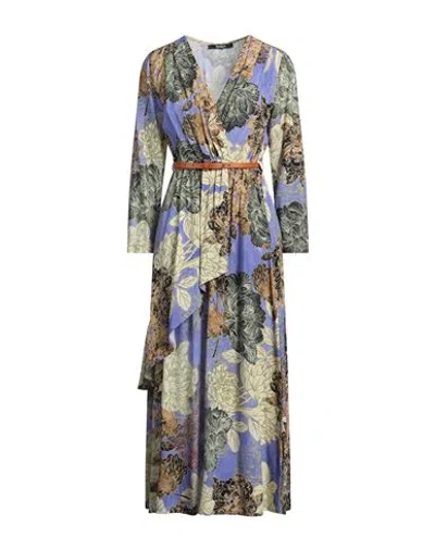 Siste's Woman Midi Dress Purple Size S Viscose