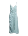 Siste's Woman Maxi Dress Sky Blue Size L Polyester, Elastane In Blue