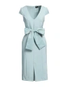 Siste's Woman Midi Dress Sky Blue Size L Polyester, Elastane