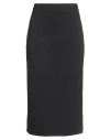 Siste's Woman Midi Skirt Black Size L Polyester, Viscose, Elastane