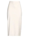 Siste's Woman Midi Skirt Cream Size Xs Polyester, Elastane In White