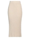 Siste's Woman Midi Skirt Ivory Size M Acrylic, Wool, Viscose, Alpaca Wool In White