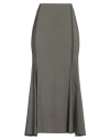 Siste's Woman Midi Skirt Military Green Size S Viscose, Nylon, Elastane In Green