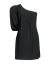Siste's Woman Mini Dress Black Size L Polyester In Black