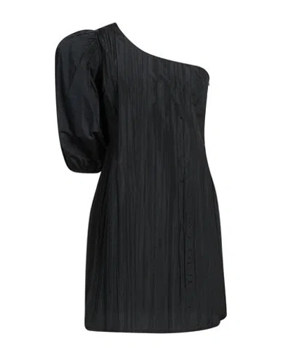 Siste's Woman Mini Dress Black Size L Polyester