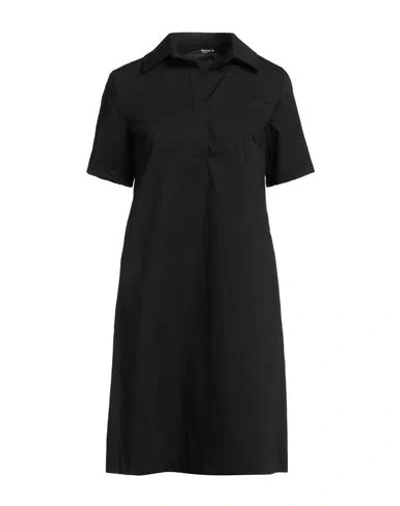 Siste's Woman Mini Dress Black Size S Cotton, Polyamide, Elastane