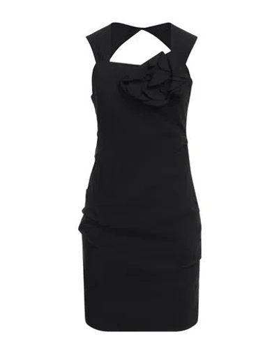 Siste's Woman Mini Dress Black Size S Viscose, Nylon, Elastane