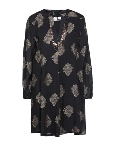Siste's Woman Mini Dress Black Size S Viscose, Polyester, Polyamide