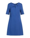 Siste's Woman Mini Dress Bright Blue Size S Viscose, Polyamide, Elastane In Blue