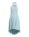 Siste's Woman Mini Dress Sky Blue Size L Polyester, Elastane