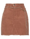 Siste's Woman Mini Skirt Camel Size 8 Cotton, Elastane In Beige