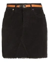 Siste's Woman Mini Skirt Chocolate Brown Size 10 Cotton, Elastane In Brown