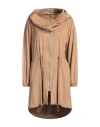 Siste's Woman Overcoat & Trench Coat Camel Size M Polyester, Elastane In Beige