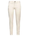 Siste's Woman Pants Beige Size 10 Cotton, Elastane In Beige