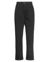 Siste's Woman Pants Black Size 8 Cotton, Elastane