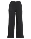 Siste's Woman Pants Black Size L Polyester, Viscose, Elastane