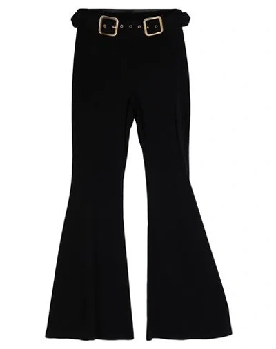Siste's Woman Pants Black Size L Viscose, Nylon, Elastane
