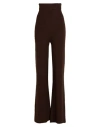 Siste's Woman Pants Chocolate Brown Size Xs Acrylic, Wool, Viscose, Alpaca Wool In Brown
