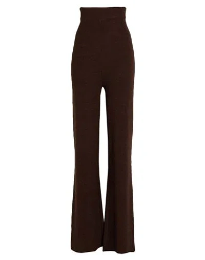Siste's Woman Pants Chocolate Brown Size Xs Acrylic, Wool, Viscose, Alpaca Wool