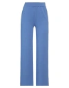 Siste's Woman Pants Light Blue Size L Viscose, Polyester In Blue