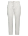 Siste's Woman Pants Light Grey Size 10 Cotton, Elastane