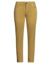 Siste's Woman Pants Mustard Size 10 Cotton, Elastane In Brown