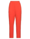 Siste's Woman Pants Orange Size M Polyester, Elastane
