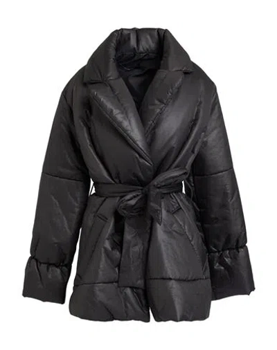 Siste's Woman Puffer Black Size L Polyester
