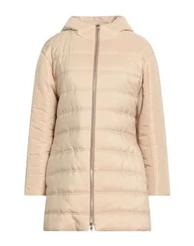 Siste's Woman Puffer Sand Size L Polyester